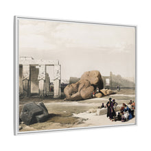 Fragment of the Great Colossi at the Memnonium Thebes illustration by David Roberts (1796–1864)