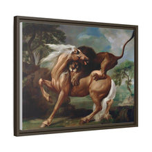 A Lion Attacking a Horse (1762) by George Stubbs.
