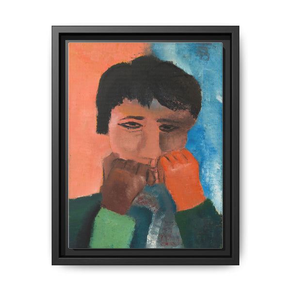 Woman Leaning on Two Fists (1944) by Hendrik Nicolaas Werkman - NOMADEN ART GALLERY