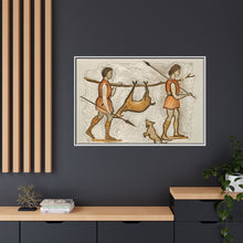 Hunter-Gatherer Mosaic: Vintage Encyclopaedia Art (1891)
