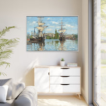 Ships Riding on the Seine at Rouen (1872–1873) by Claude Monet - NOMADEN ART GALLERY