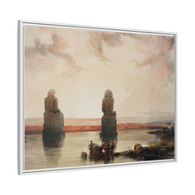 Statues of Memnon at Thebes during the inundation illustration by David Roberts (1796–1864)