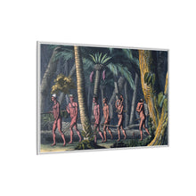 Puri Indians by the Paraiba river, Brazil. Coloured aquatint by P. Fumagalli, ca. 1821, after M. Zu Wied-Neuwied.