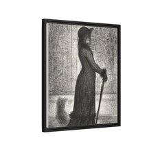 Georges Seurat's Woman Strolling (1884)