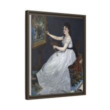 Retrato de Eva Gonzalés en el taller Manets (1870) de Edouard Manet