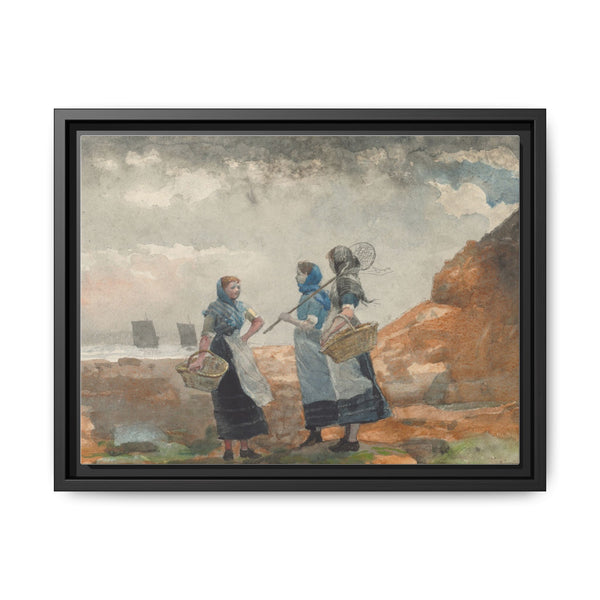 Three Fisher Girls, Tynemouth (1881) by Winslow Homer - NOMADEN ART GALLERY