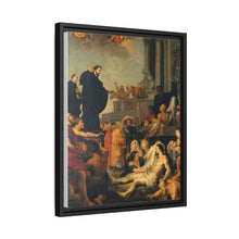 Saint Francis Xavier preaching and healing. Oil painting after Peter Paul Rubens.
