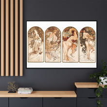 Alphonse Maria Mucha's The Seasons (1897). Famous Art Nouveau artwork