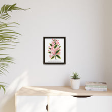 Pink flowers, Weigela lithograph (1900)