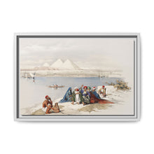 Pyramids of Gezeeh (Giza) from the Nile illustration by David Roberts (1796–1864) - NOMADEN ART GALLERY