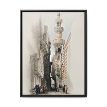 The minaret of the Mosque The Rhamree illustration by David Roberts (1796–1864). - NOMADEN ART GALLERY