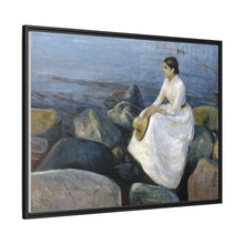 Noche de verano, Inger en la playa (1889) de Edvard Munch 