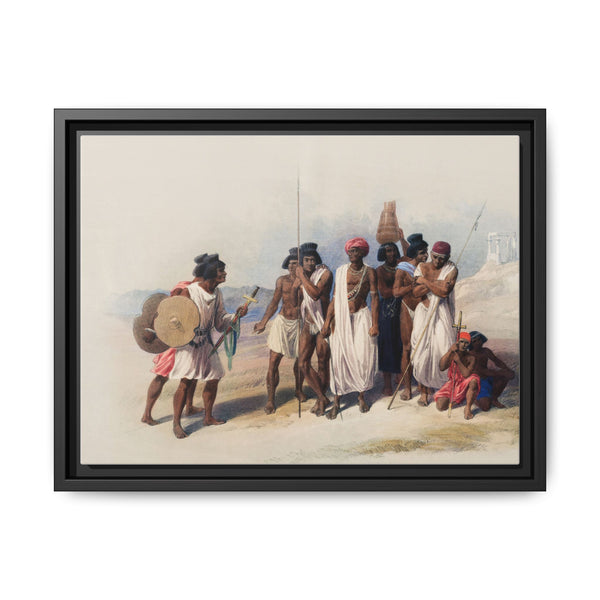 Group of Nubians (Wady Kardasey) illustration by David Roberts (1796–1864) - NOMADEN ART GALLERY