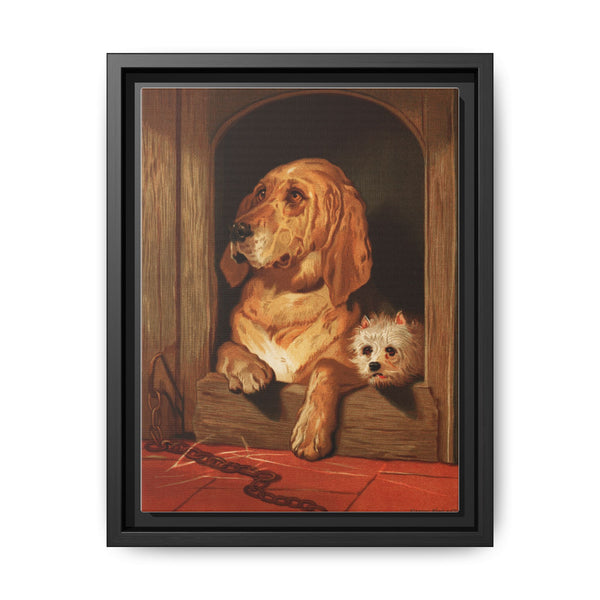 Dignity and Impudence by Sir Edwin Landseer (1877), Landseer’s dog painting of a bloodhound and a terrier - NOMADEN ART GALLERY