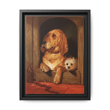 Dignity and Impudence by Sir Edwin Landseer (1877), Landseer’s dog painting of a bloodhound and a terrier - NOMADEN ART GALLERY