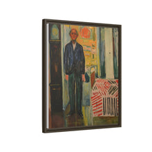 Self-Portrait Between the Clock and the Bed (1940-1943) by Edvard Munch - NOMADEN ART GALLERY