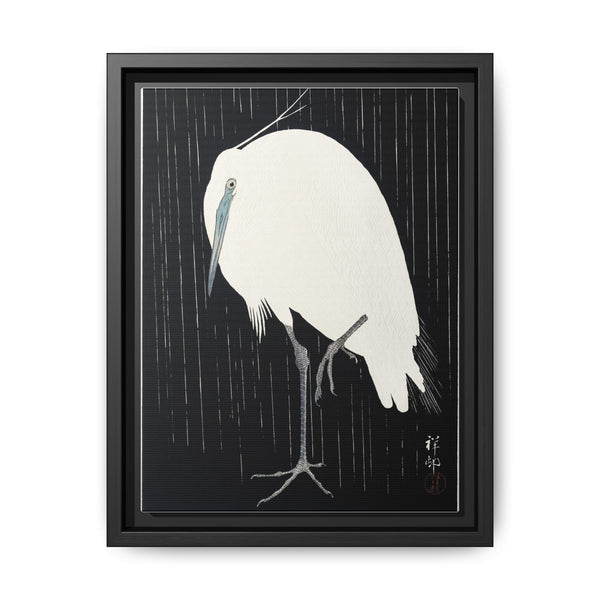 Egret in the rain (1925 - 1936) by Ohara Koson