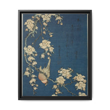 Hokusai's Bullfinch and weeping cherry blossoms. Original from The Art Institute of Chicago. - NOMADEN ART GALLERY