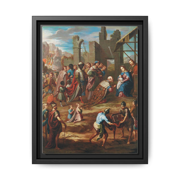 The Adoration of the Kings with Viceroy Pedro de Castro y Figueroa, Duke of La Conquista (La adoracion de los reyes con el virrey Pedro de Castro y Figueroa, duque de la Conquista) by Nicolas Enriquez. - NOMADEN ART GALLERY