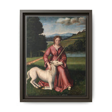 A virgin and a unicorn; representing chastity - NOMADEN ART GALLERY