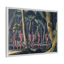 Puri Indians by the Paraiba river, Brazil. Coloured aquatint by P. Fumagalli, ca. 1821, after M. Zu Wied-Neuwied.