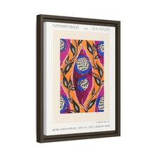 Flower pochoir pattern in Art Nouveau oriental style