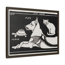 Akbar the tortoise, Max the dog and Puss the cat (1916 ) by Julie de Graag