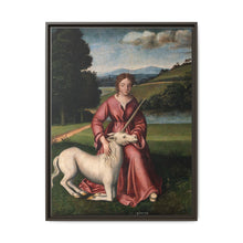 A virgin and a unicorn; representing chastity - NOMADEN ART GALLERY