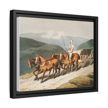 Illustration of the east riding or wolds waggon from The Costume of Yorkshire (1814) by George Walker