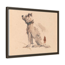 A Terrier, Sitting, Facing Left