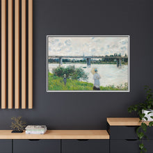 Claude Monet's The Promenade with the Railroad Bridge, Argenteuil (1874) - NOMADEN ART GALLERY