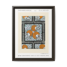 Flower pochoir pattern in Art Nouveau oriental style. Original from our own 1914 edition of Samarkande - NOMADEN ART GALLERY