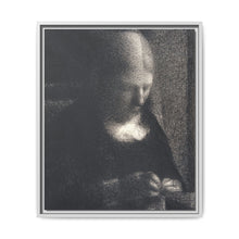 The Artist’s Mother Doing Embroidery (ca. 1882–1883) by Georges Seurat. - NOMADEN ART GALLERY