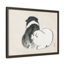 Black and white puppies by Kōno Bairei (1844-1895).