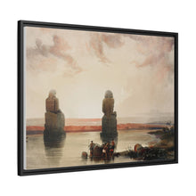 Statues of Memnon at Thebes during the inundation illustration by David Roberts (1796–1864)