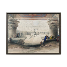 Ancient Egypt Art Print: Edfou Temple Portico View by David Roberts - Wall Art Canvas Print - NOMADEN ART GALLERY
