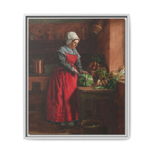 A Cook in a Red Apron in the Inn at Vaugirard (1862) by Léon Bonvin - NOMADEN ART GALLERY