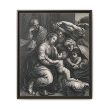 Saint Mary (the Blessed Virgin) and Saint Joseph with the Christ Child, Saint John the Baptist and Saint Elizabeth. Engraving by J. Frey - NOMADEN ART GALLERY
