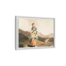 Illustration of the cranberry girl from The Costume of Yorkshire (1814) by George Walker