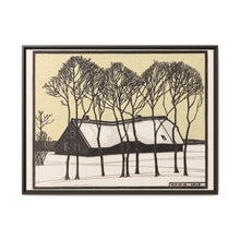Farm in the snow (1918) by Julie de Graag - NOMADEN ART GALLERY