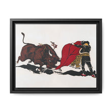 Matador and bull, aesthetic woodcut - NOMADEN ART GALLERY