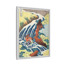 Katsushika Hokusai (1760-1849). Waterfall where Yoshitsune Washed his Horse, Yoshino, Yamato Province. Original from The Los Angeles County Museum of Art.