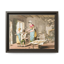 Illustration of woman making oat cakes from The Costume of Yorkshire (1814) - NOMADEN ART GALLERY