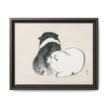Black and white puppies by Kōno Bairei (1844-1895). - NOMADEN ART GALLERY