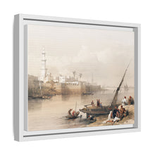 View on the Nile ferry to Gizeh illustration by David Roberts (1796–1864) - Decorative Wall Art