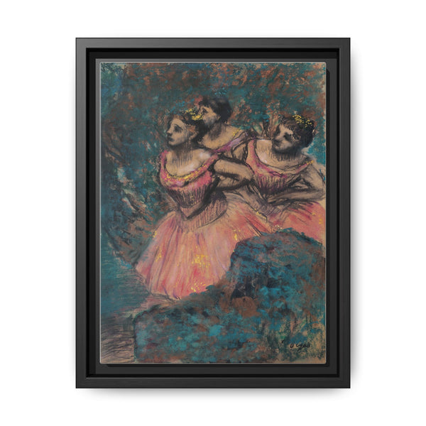Three Dancers in Red Costume (1896) by Edgar Degas - NOMADEN ART GALLERY