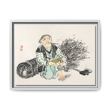Smoking farmer with branches by Kōno Bairei (1844-1895) - NOMADEN ART GALLERY