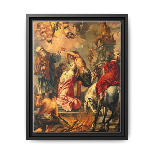 The martyrdom of Saint Apollonia. Oil painting after Jacob Jordaens. - NOMADEN ART GALLERY