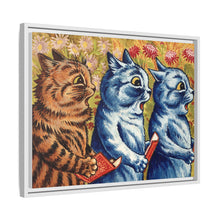 Three cats singing. Gouache by Louis Wain, 1925/1939