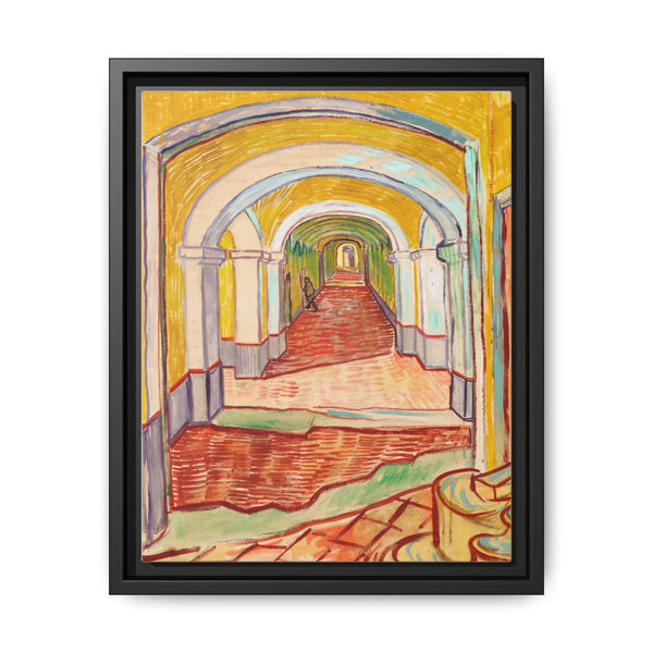 Corridor in the Asylum (1889) by Vincent Van Gogh - NOMADEN ART GALLERY